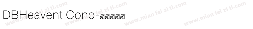 DBHeavent Cond字体转换